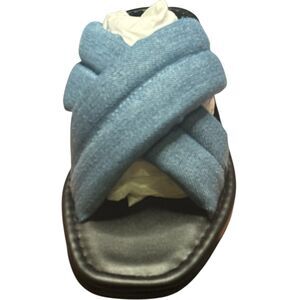 Lisa Vicky Chambray Denim Sandals Women’s Size 8M Slip-On Summer Casual Comfort